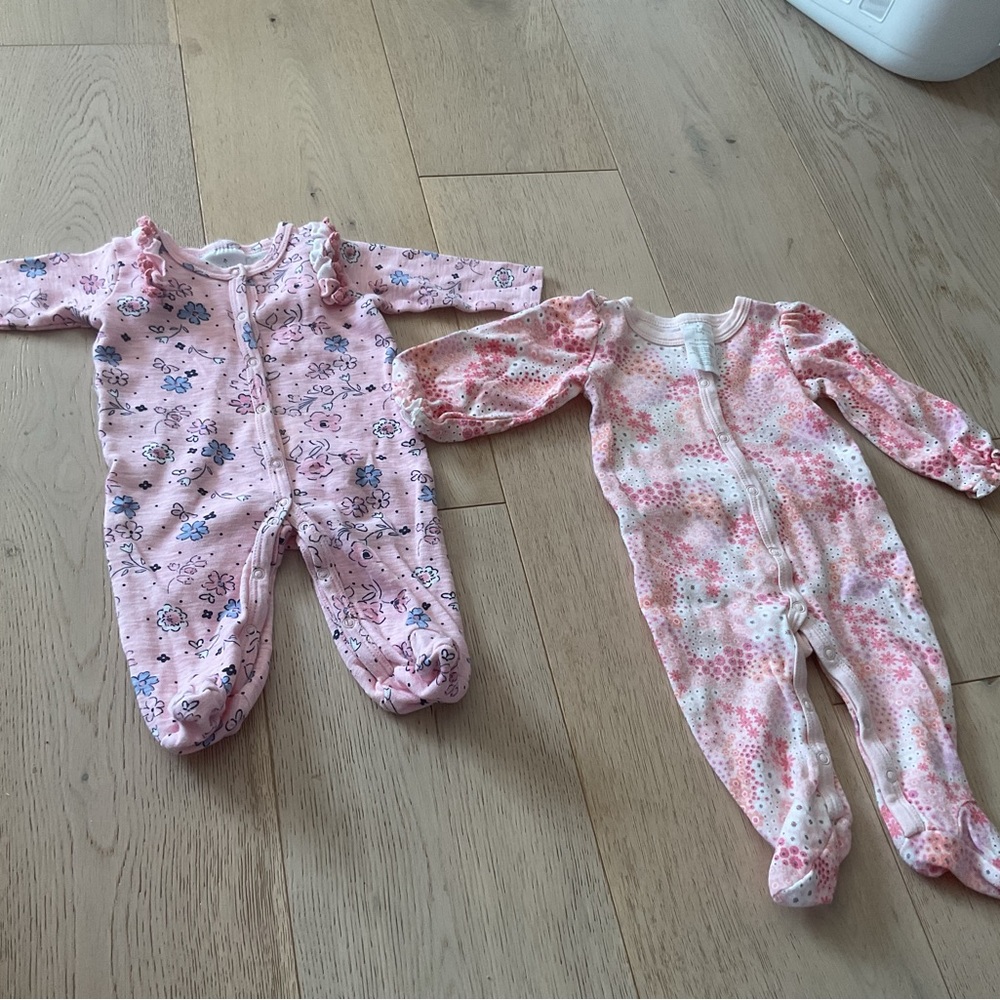 Laura Ashley Pink Floral Kids One Piece Set